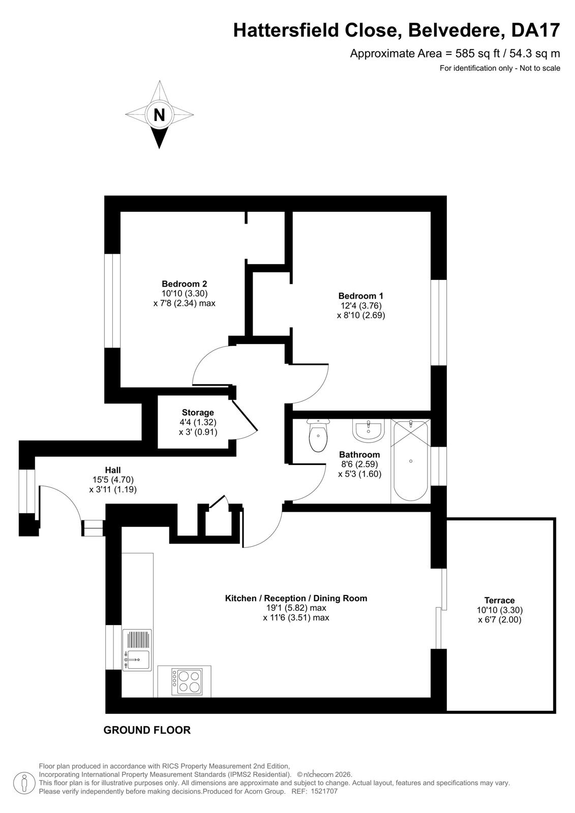 47, Hattersfield Close, Belvedere floorplan