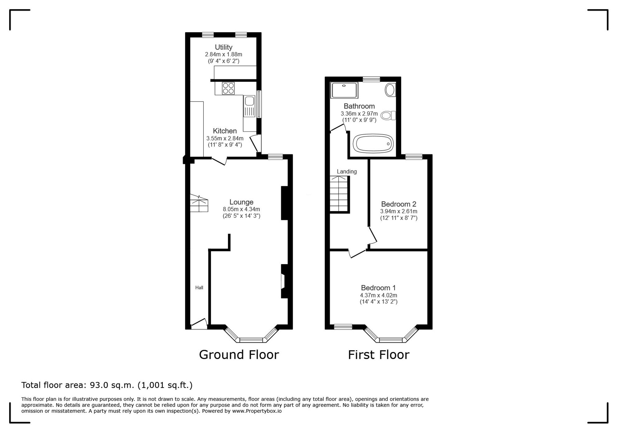 2, Curwen Terrace, North Cornelly, CF33 floorplan