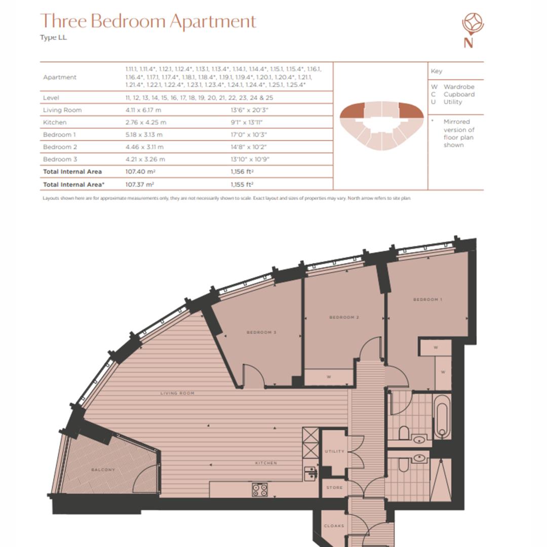 West End Gate, London W2, 3 bedroom flat for sale 63281680