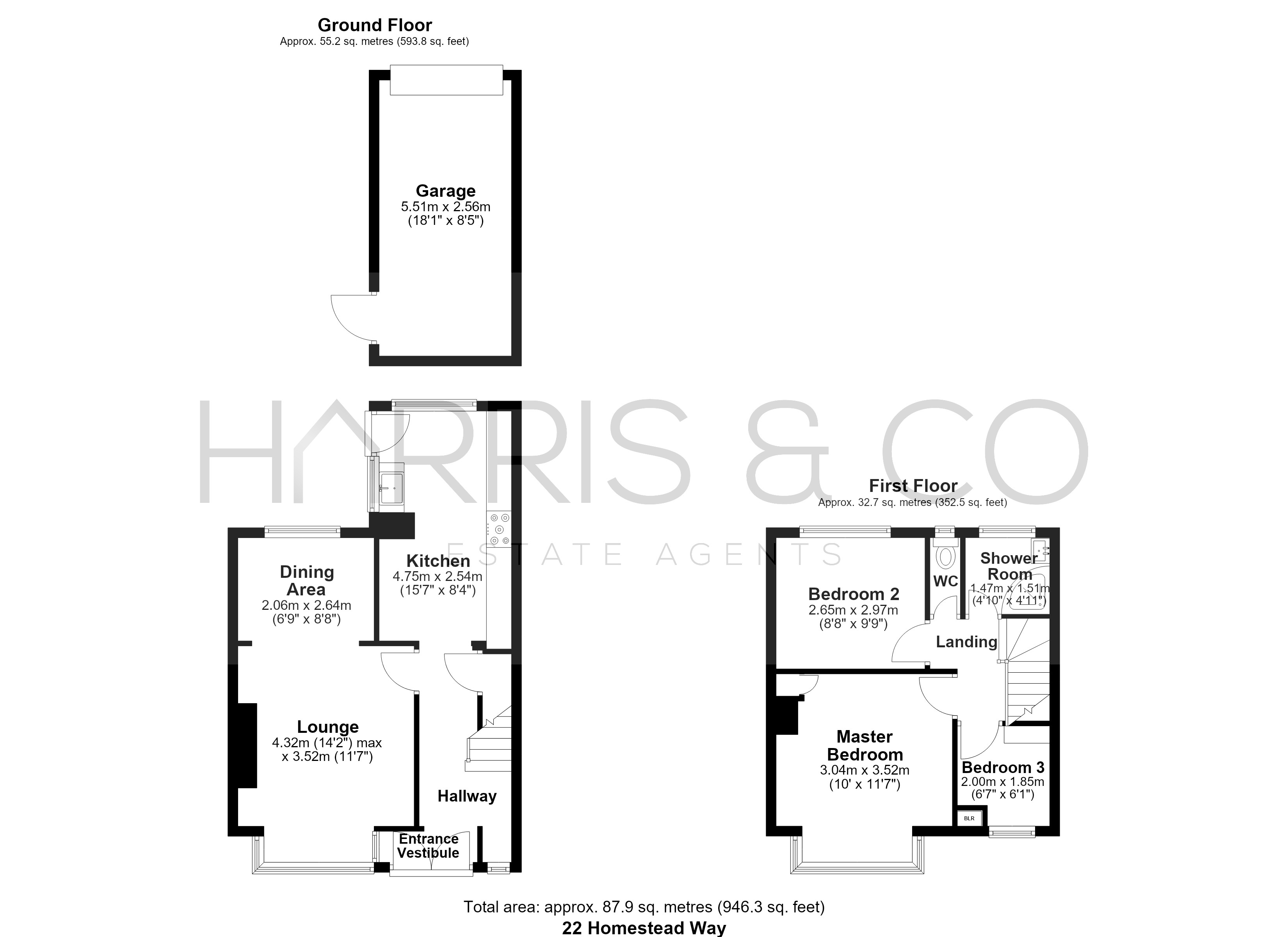 22, Homestead Way, Lancashire floorplan