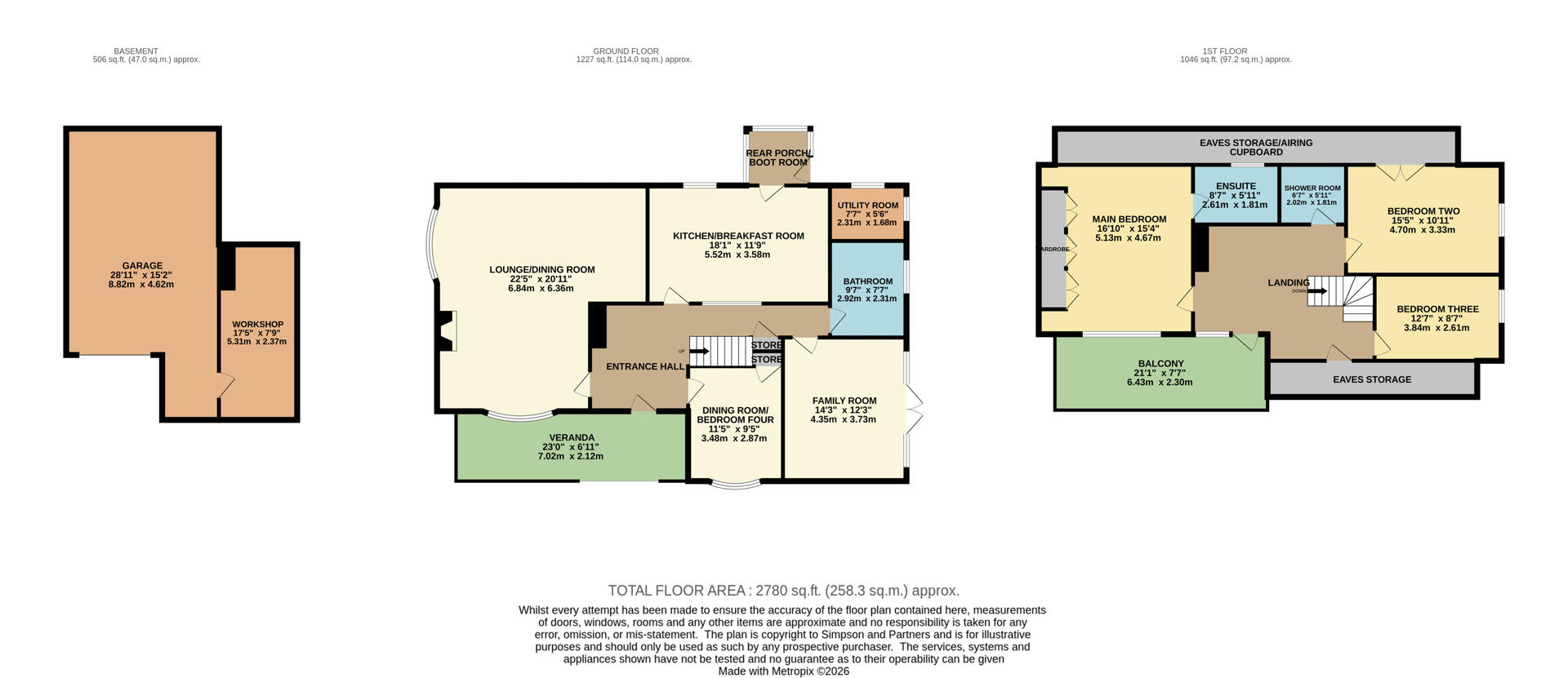 Ford End, Shay Lane, Huntingdon floorplan