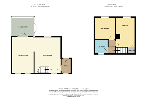 13, Smithy Close, Parwich floorplan