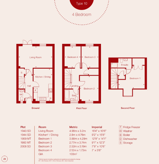 1960, Nicol Walk, West Cambourne floorplan