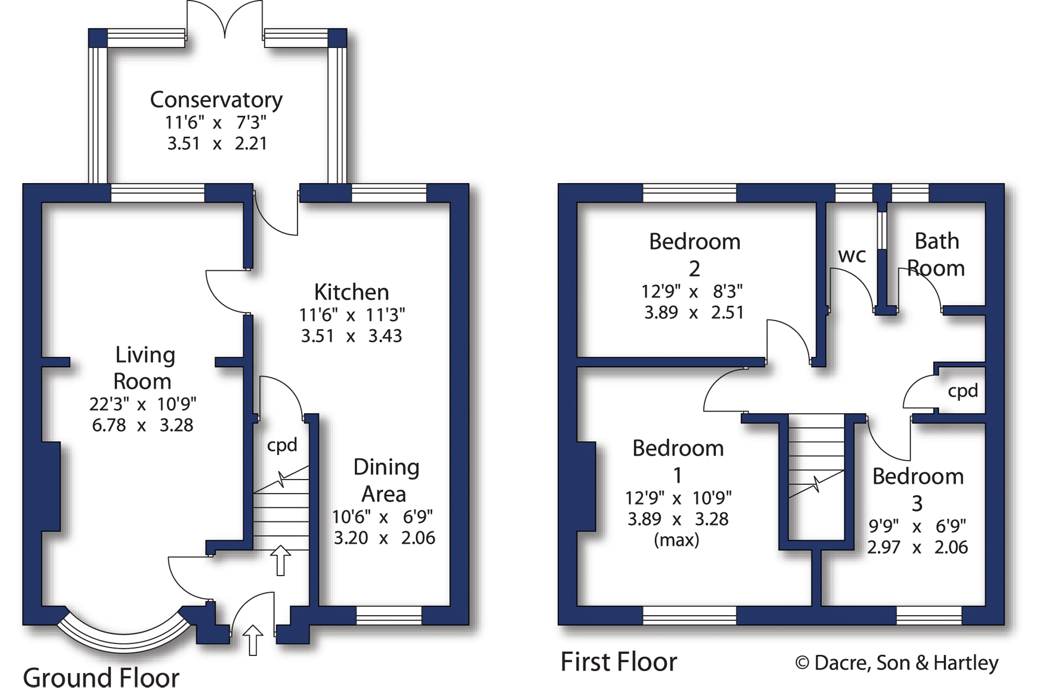 28, Third Avenue, West Yorkshire floorplan