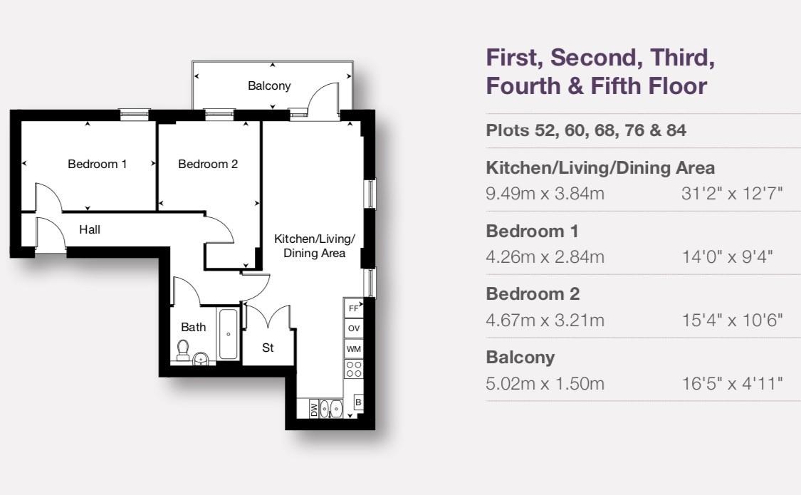 52, Affinity Place, Borehamwood floorplan