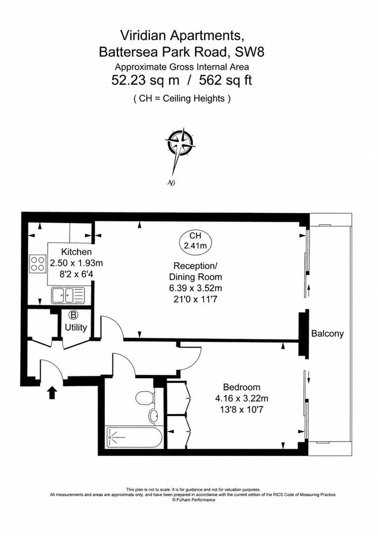 Flat 147, 75, Battersea Park Road, London floorplan