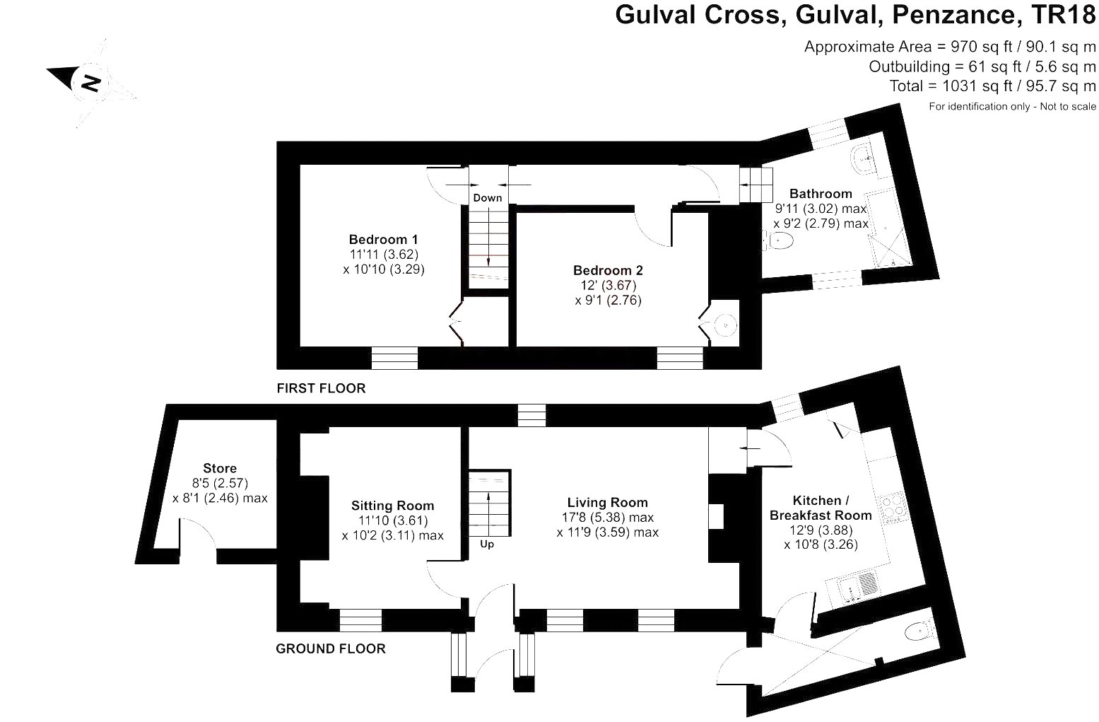 Hillside,, Gulval Cross, Penzance floorplan