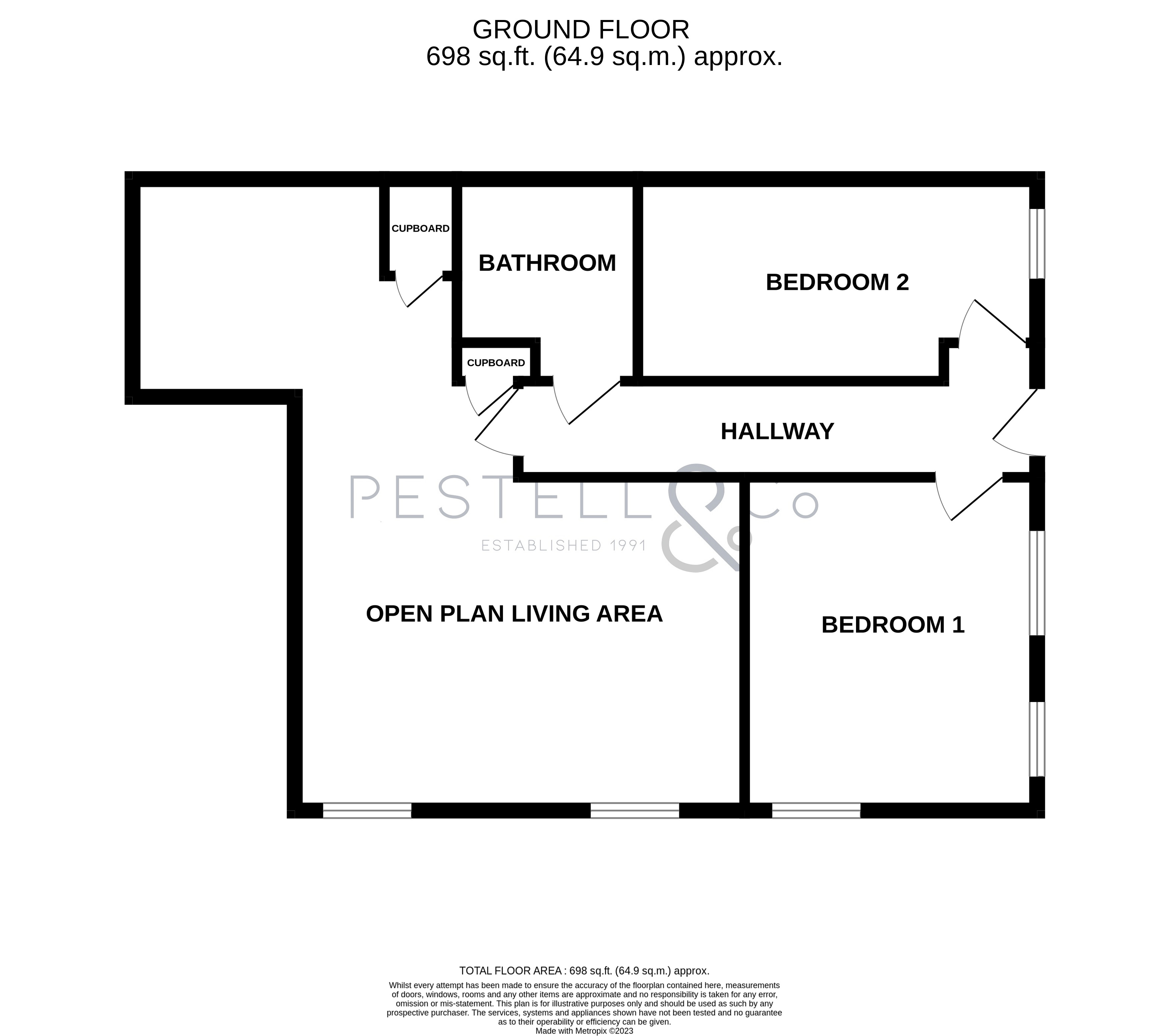 Apartment 1, 2, Twyford Court, Dunmow floorplan