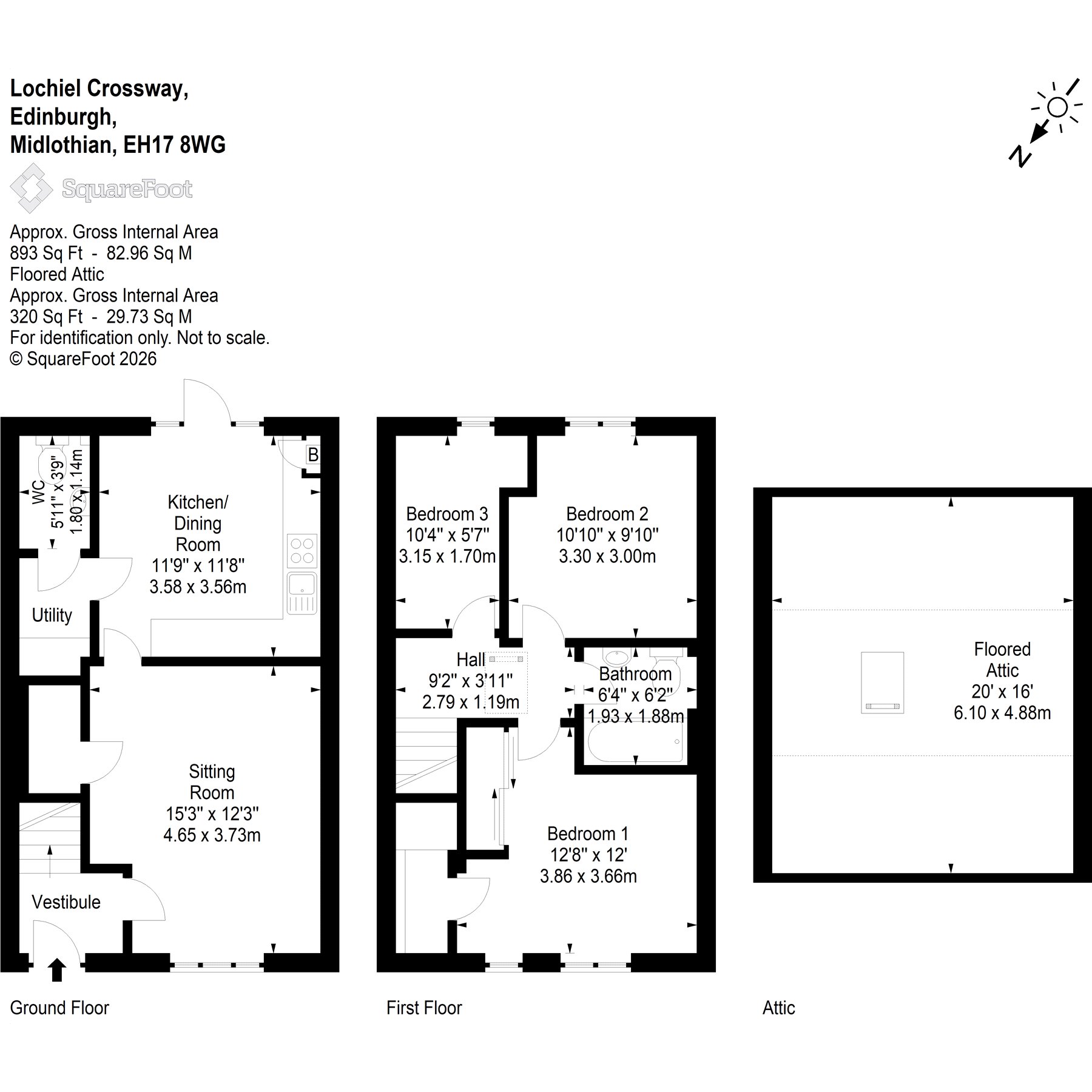 6 Lochiel Crossway, Burdiehouse Edinburgh floorplan