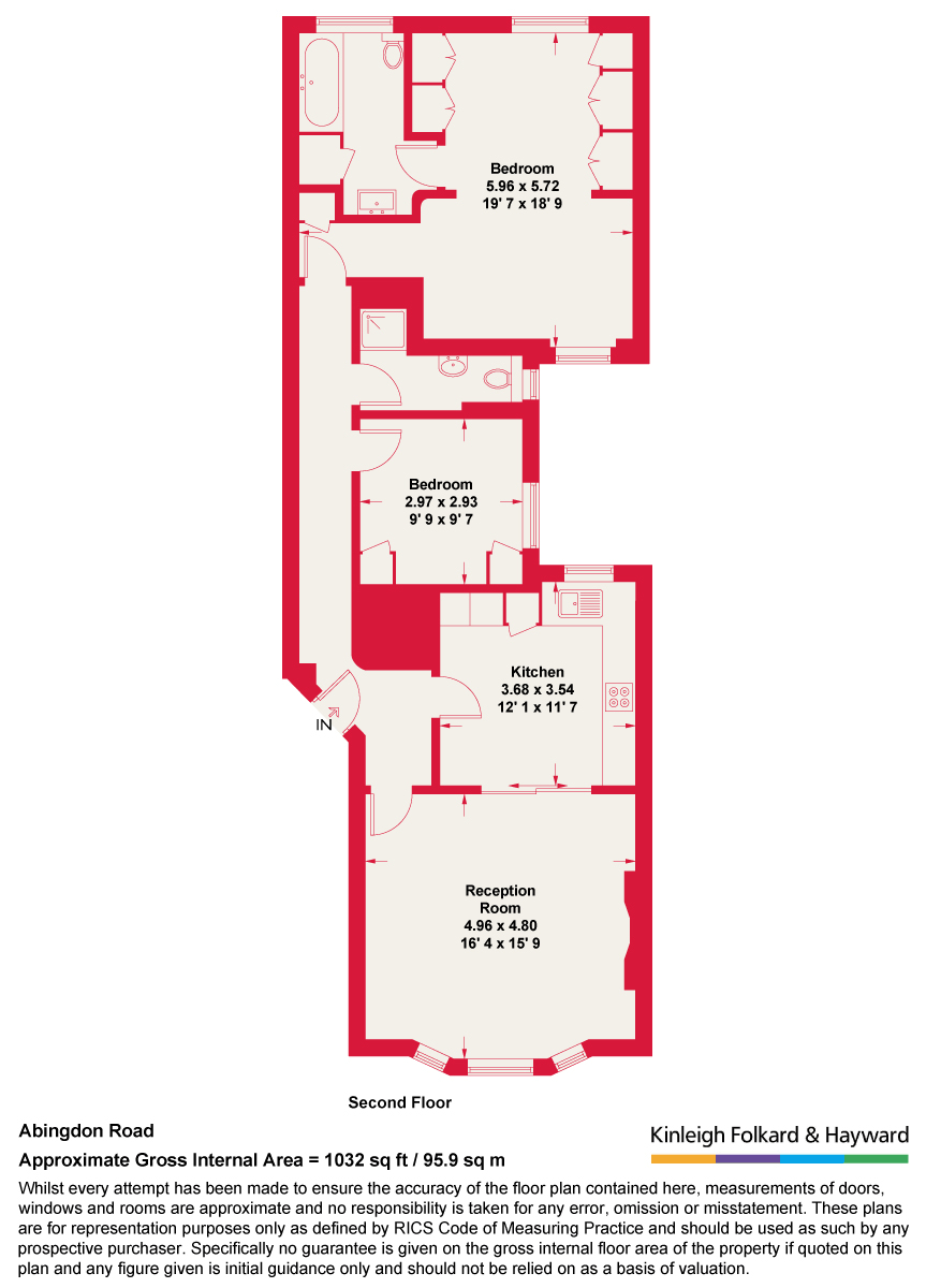 Flat 20, Ilchester Mansions,, Abingdon Road, London floorplan