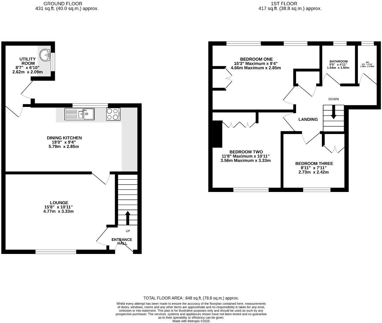 7, Big Field Lane, Tarporley floorplan