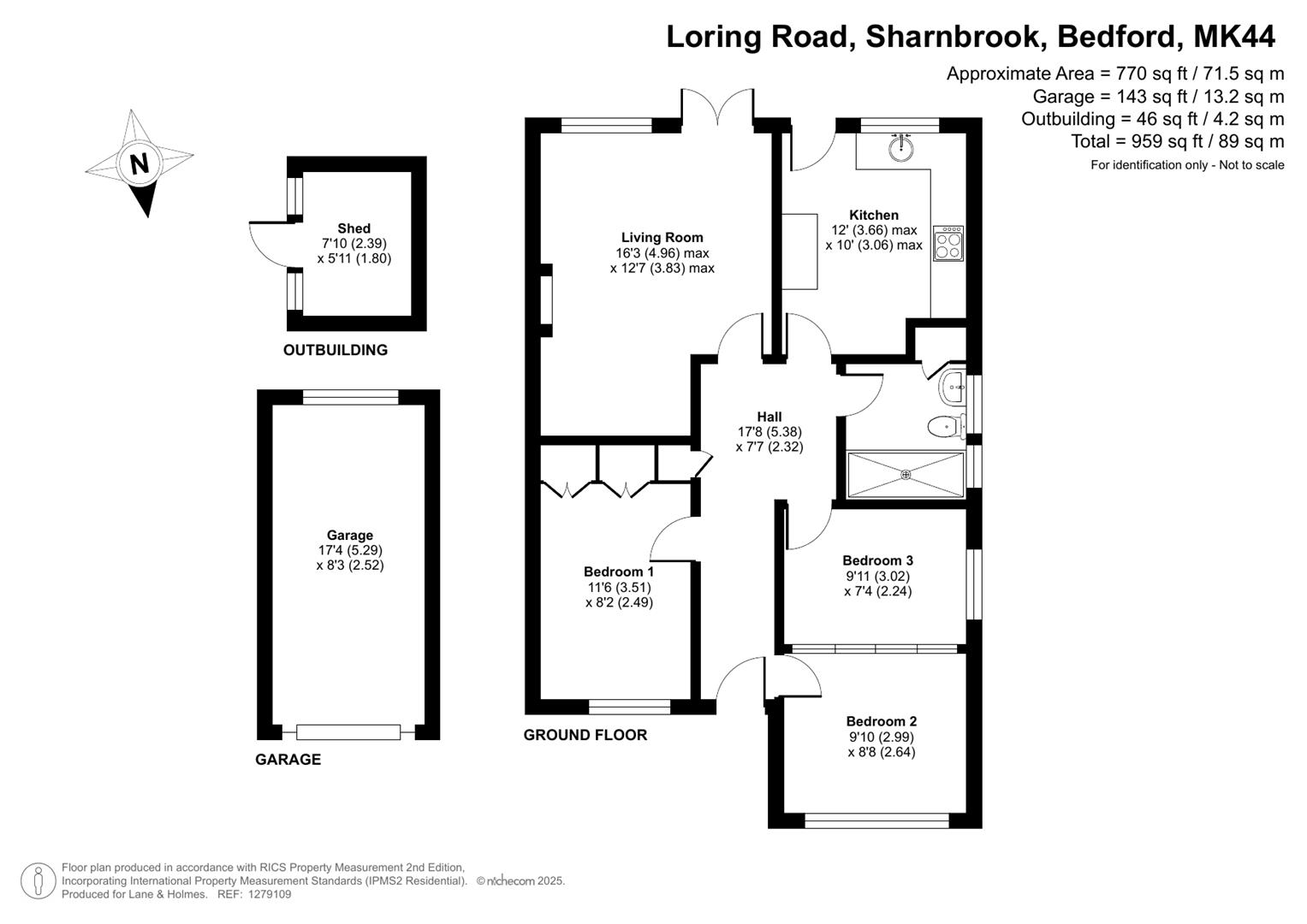 33, Loring Road, Sharnbrook floorplan