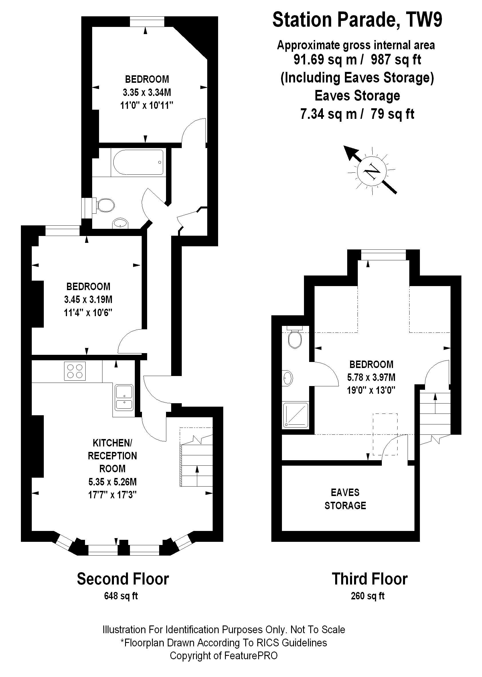 3 Bedrooms Flat to rent in Royal Parade, Kew, Richmond TW9