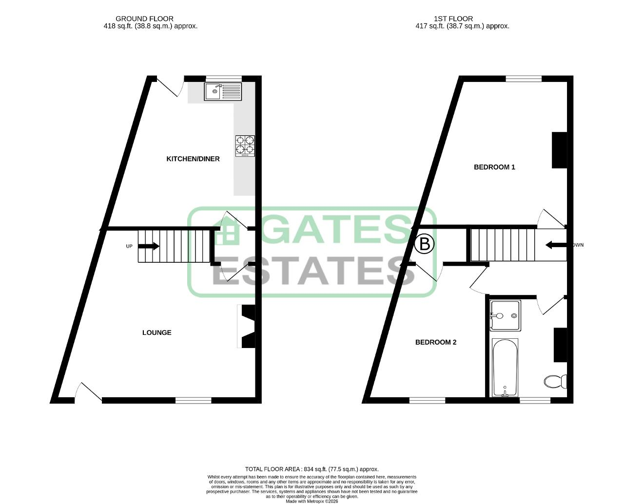 56, Pontefract Road, Barnsley floorplan
