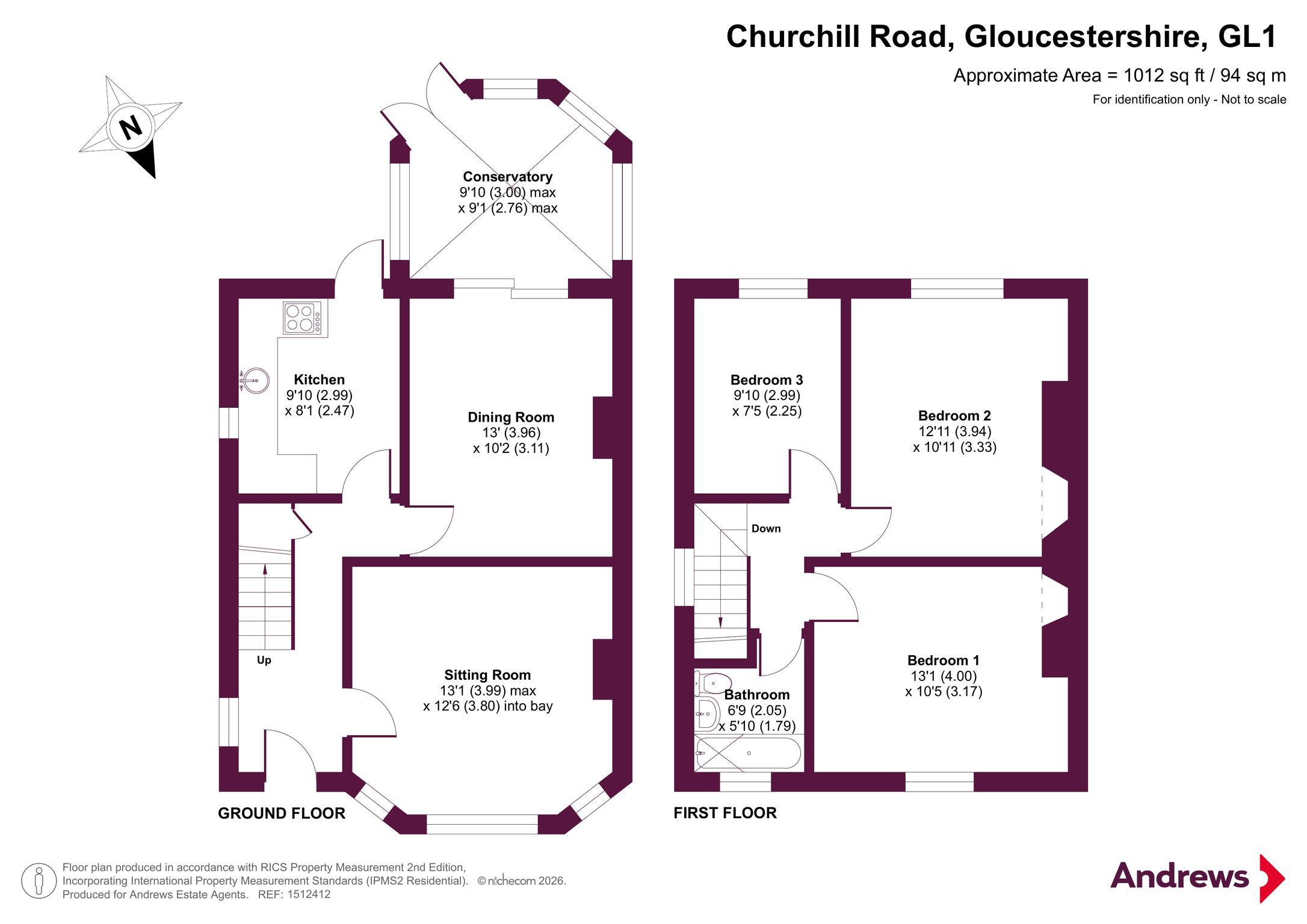 39, Churchill Road, Gloucestershire floorplan