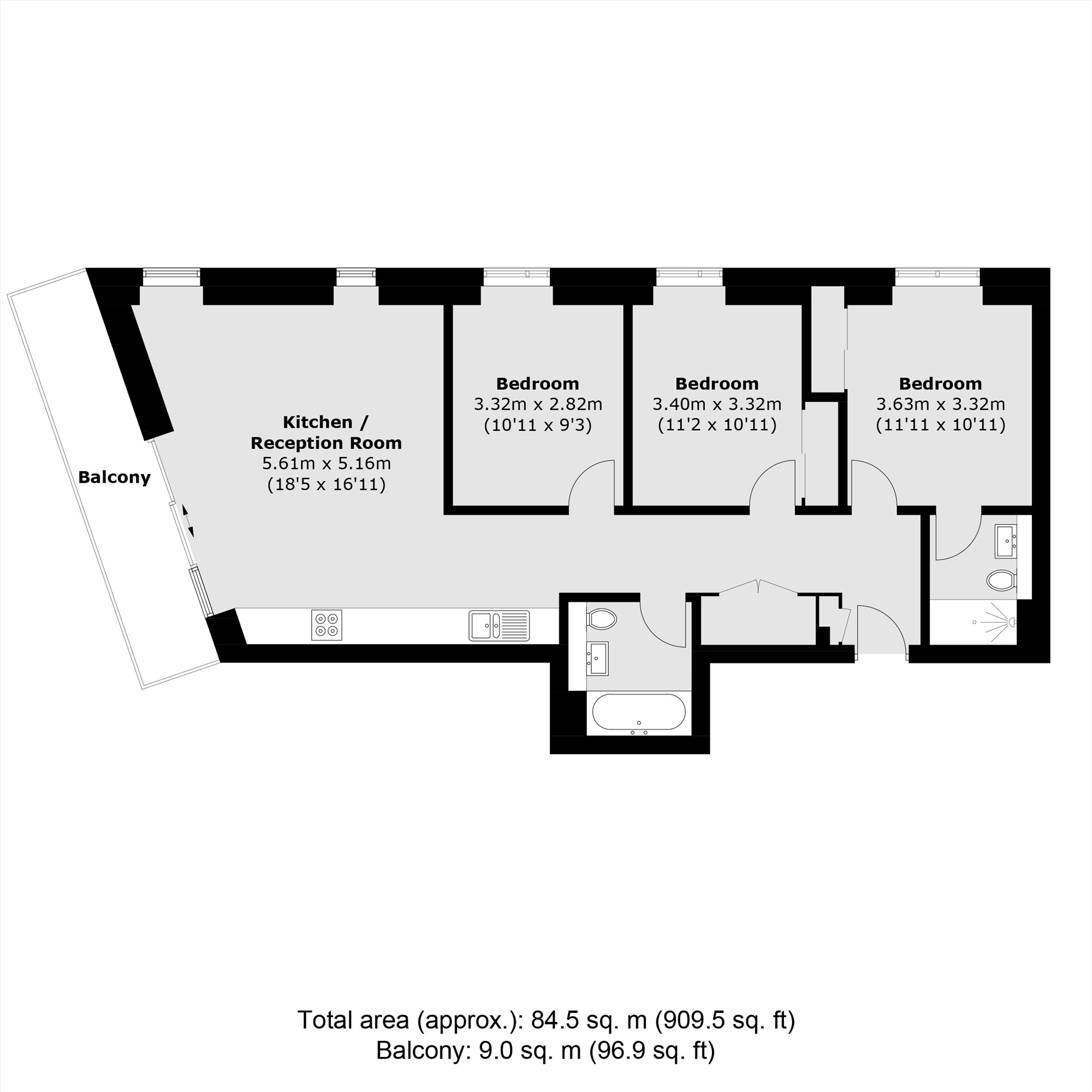 Newnton Close, London floorplan