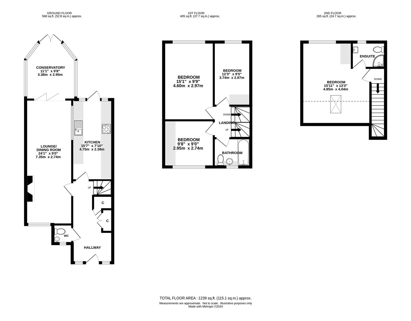 4, Downsland Drive, Brentwood floorplan