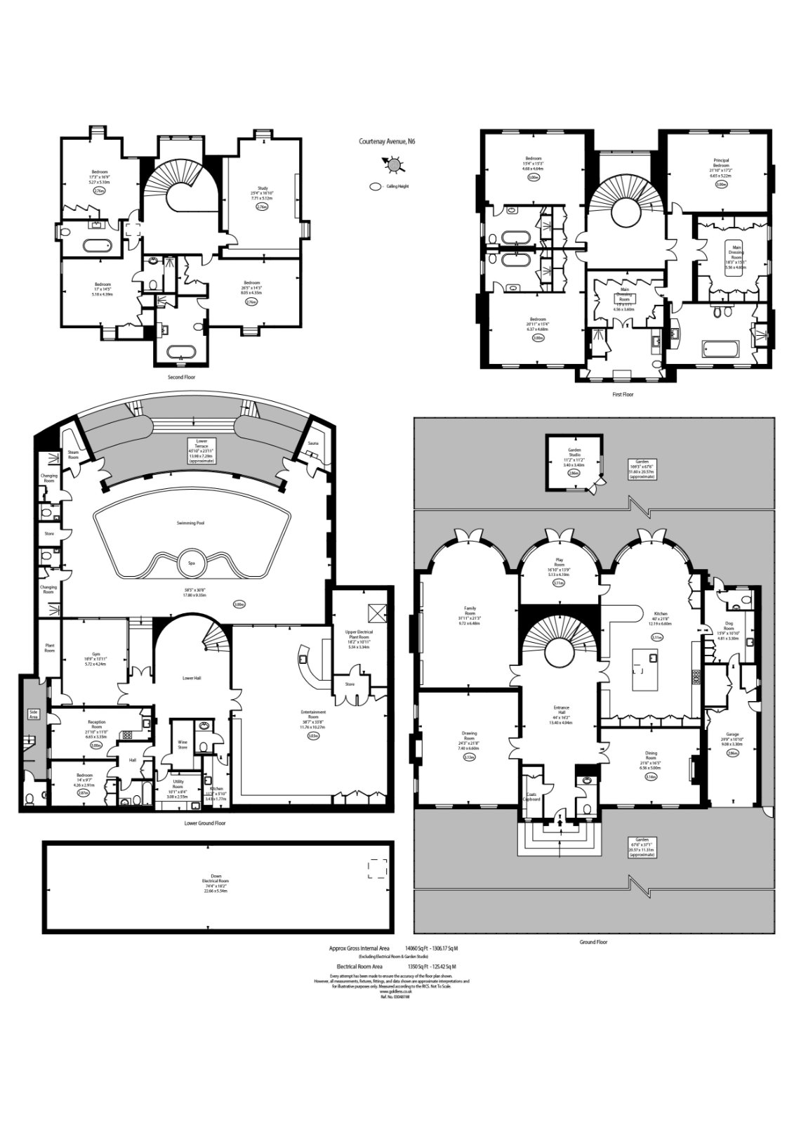 Ridgemount,, Courtenay Avenue, London floorplan