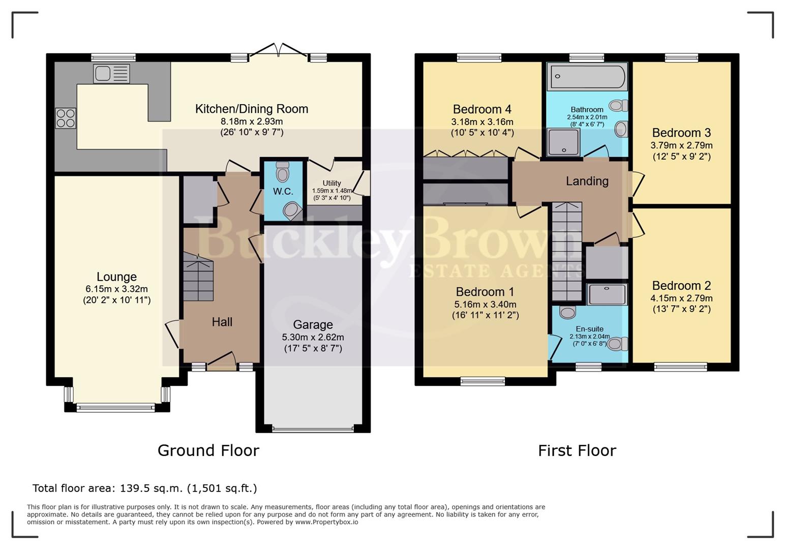 5, Hawke Brook Close, Chesterfield floorplan