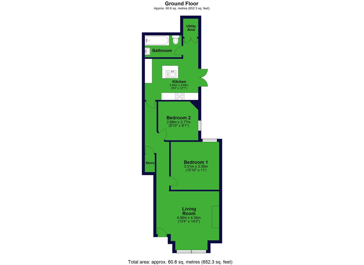 2 Bedrooms Flat for sale in University Road, Colliers Wood, London SW19