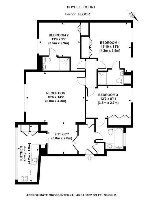 3 Bedrooms Flat to rent in St. Johns Wood Park, London NW8