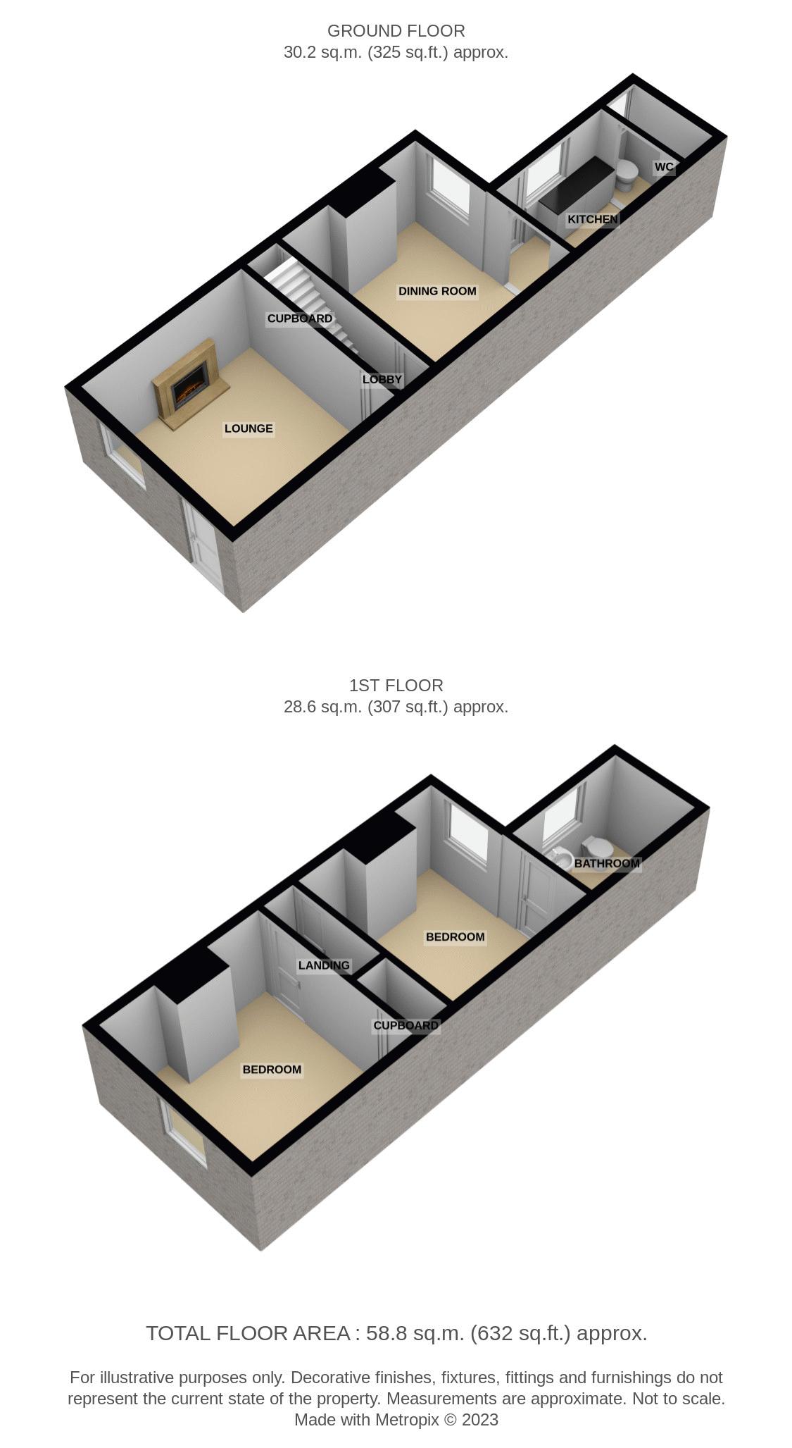 Bells Road, Gorleston, Great Yarmouth NR31, 2 bedroom terraced house