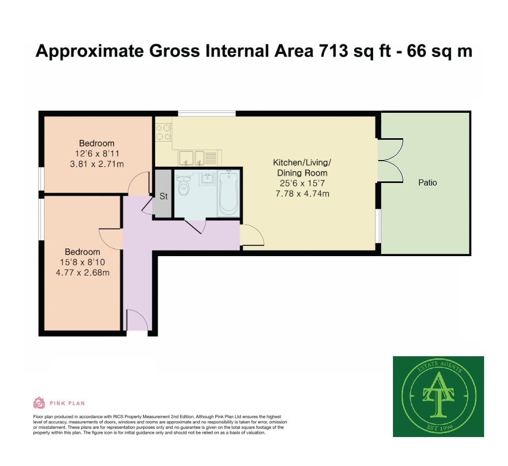 Flat 12, Space Apartments, London floorplan