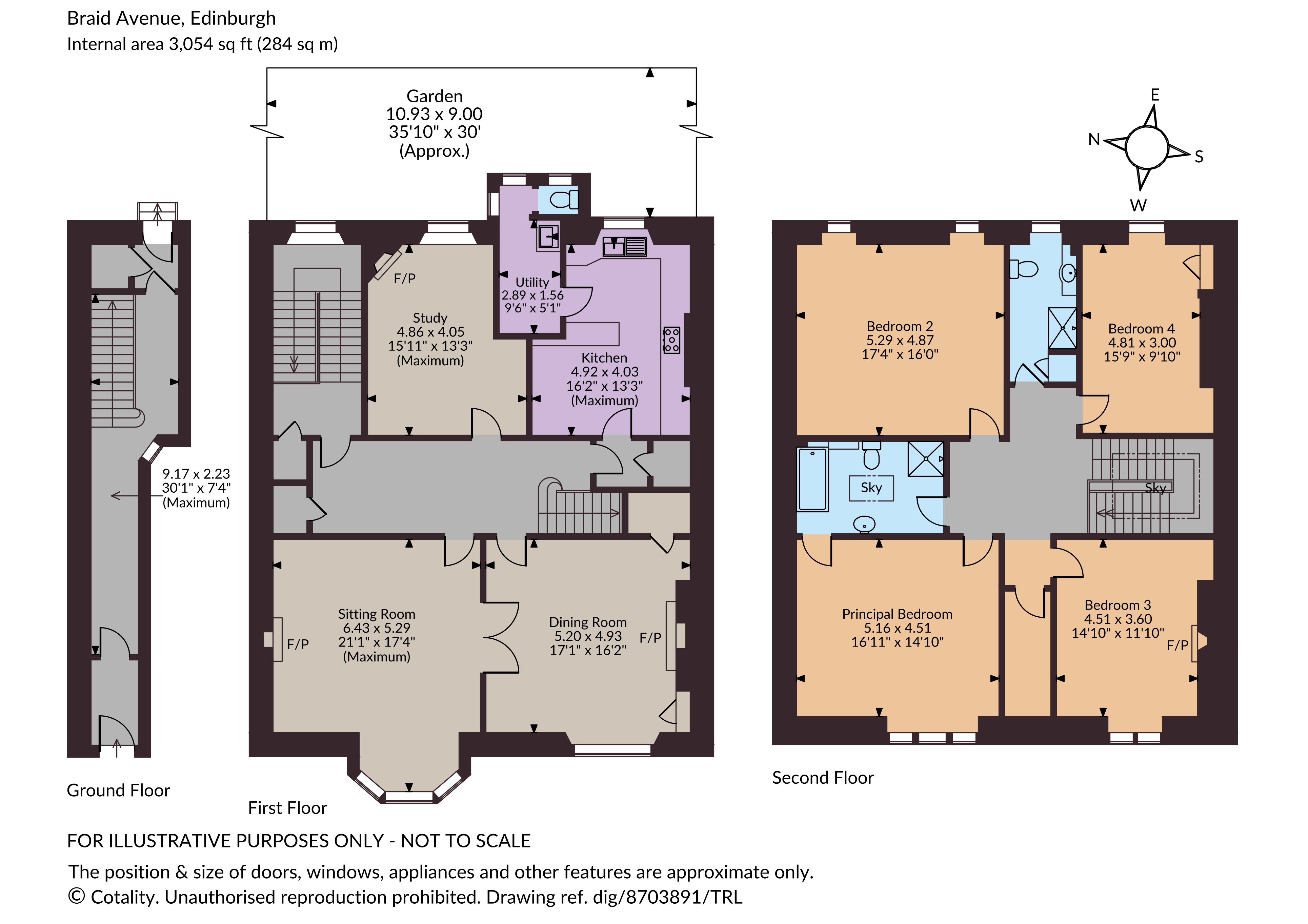 21, Braid Avenue, Edinburgh floorplan