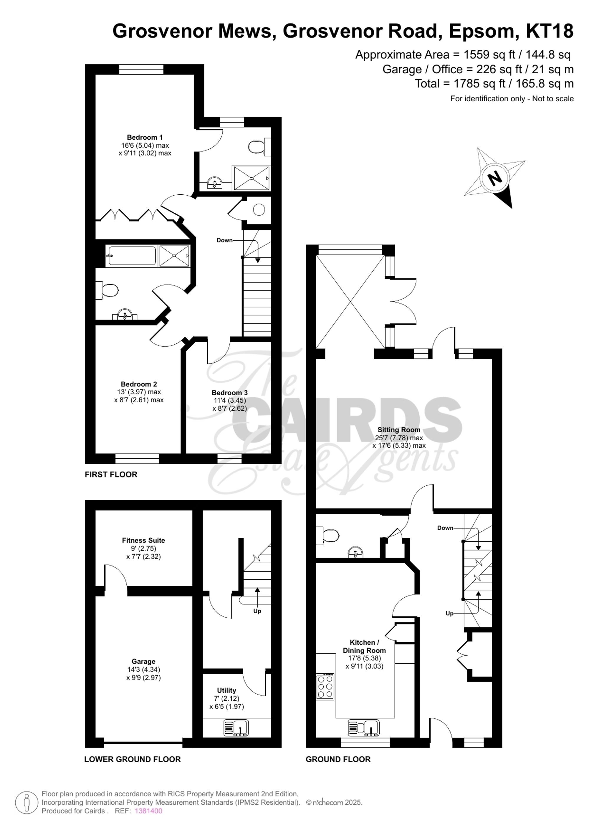 9 Grosvenor Mews Grosvenor Road, Epsom floorplan