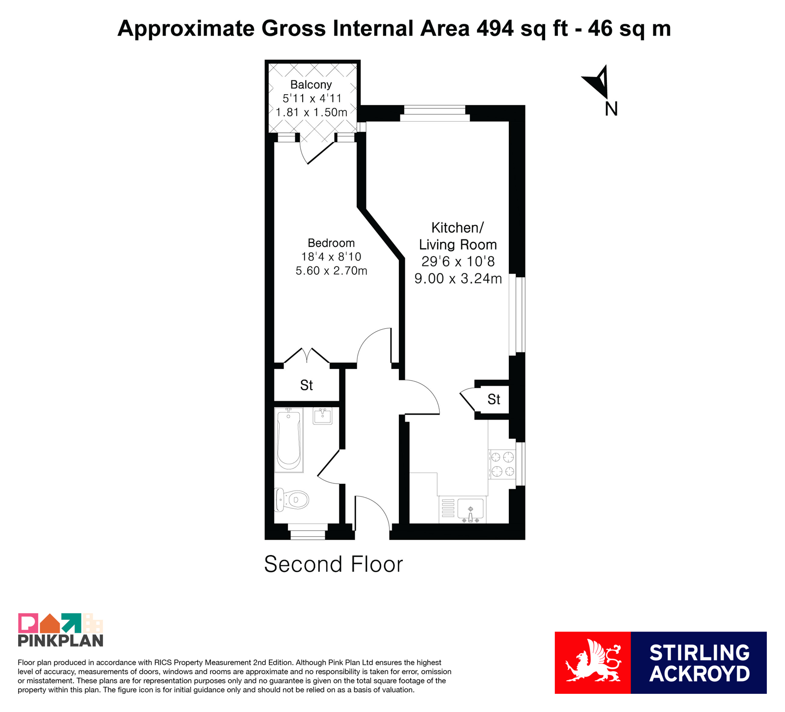 Flat 15, Beaumont Court, 5, Streatham Place, London floorplan