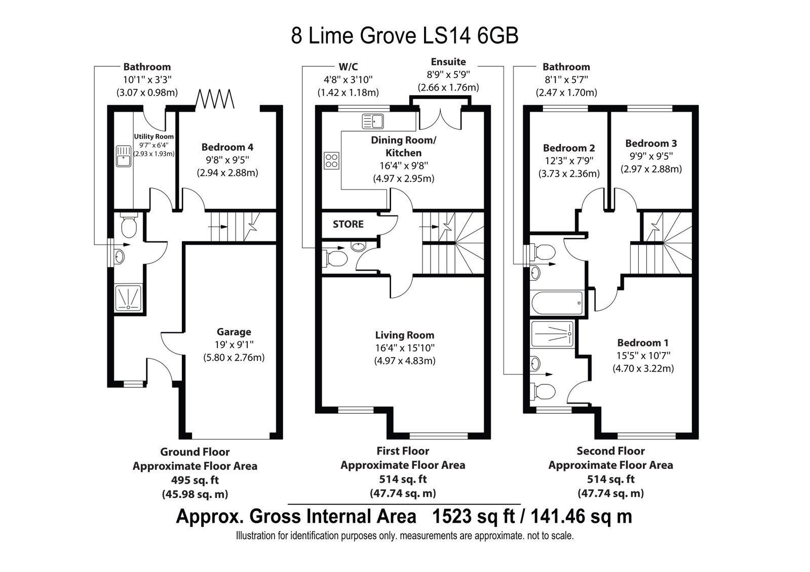 8, Lime Drive, Leeds floorplan
