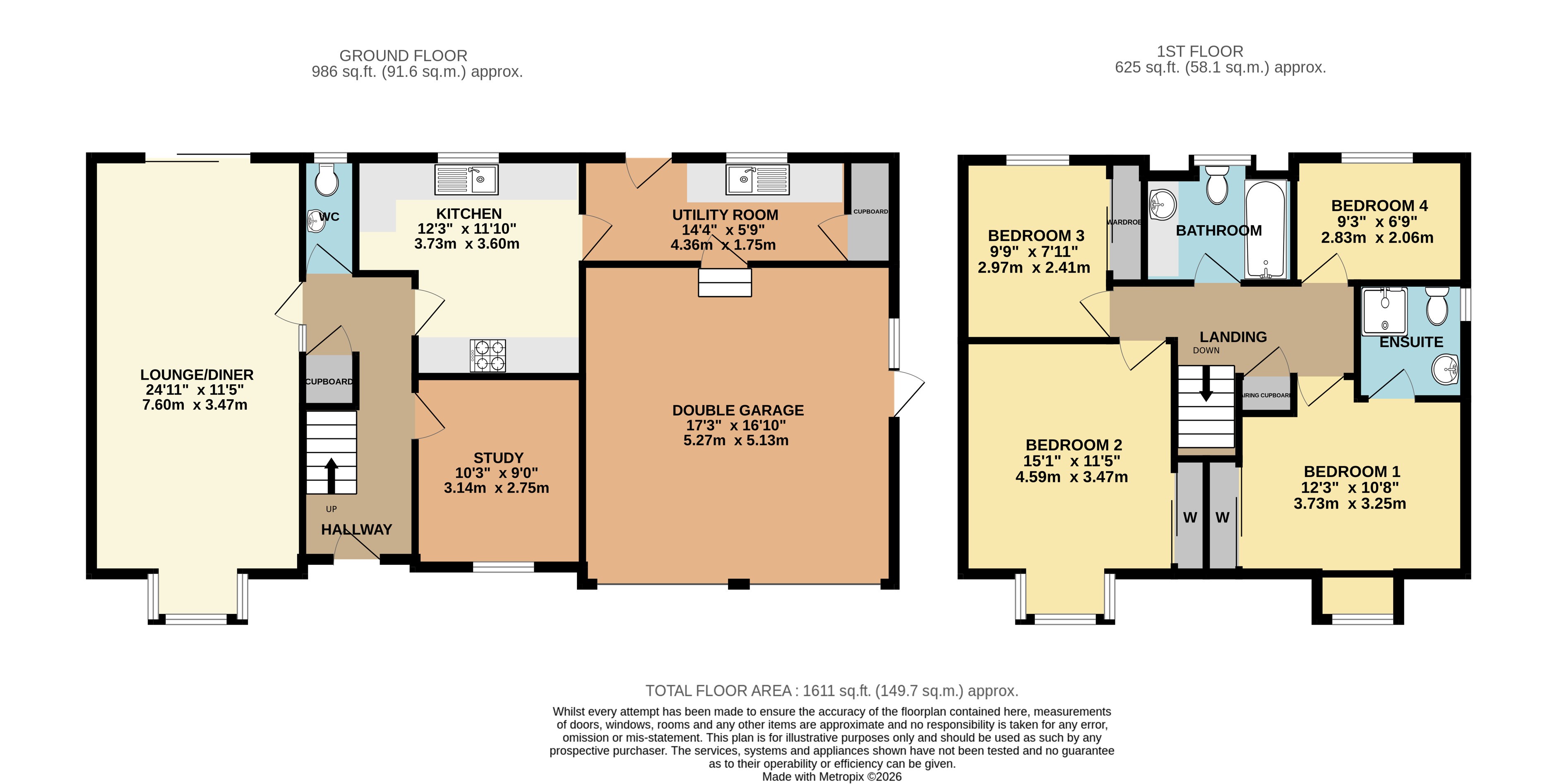 52 Moor Lea, Braunton Devon floorplan