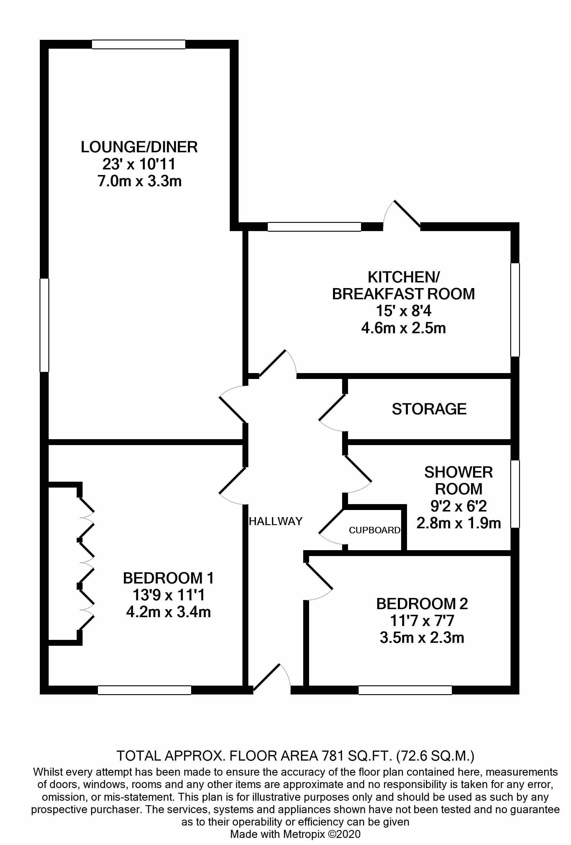 Bourne Way, Hayes, Bromley BR2, 2 bedroom for sale