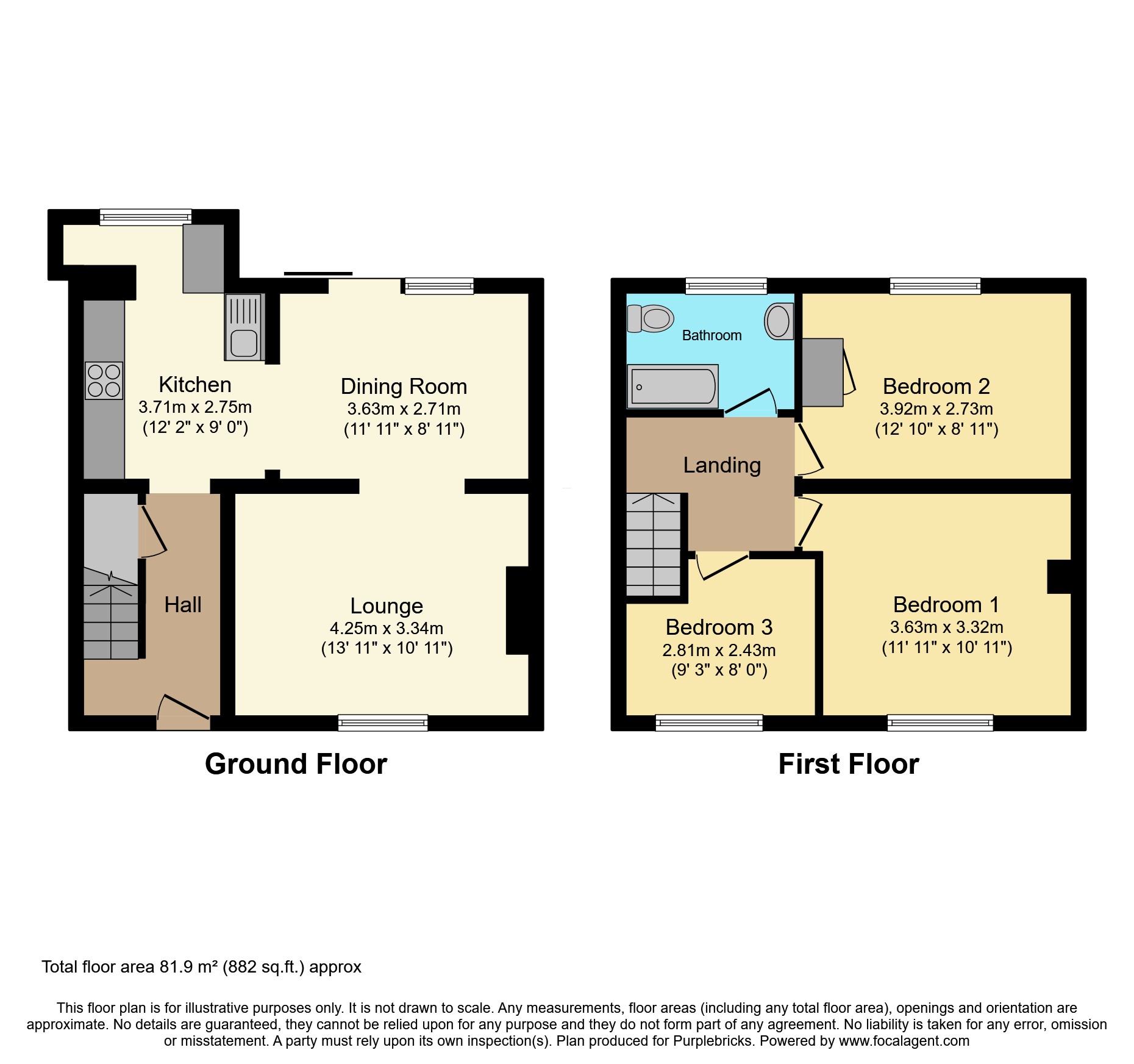 16, Montford Road, Sunbury-on-thames floorplan