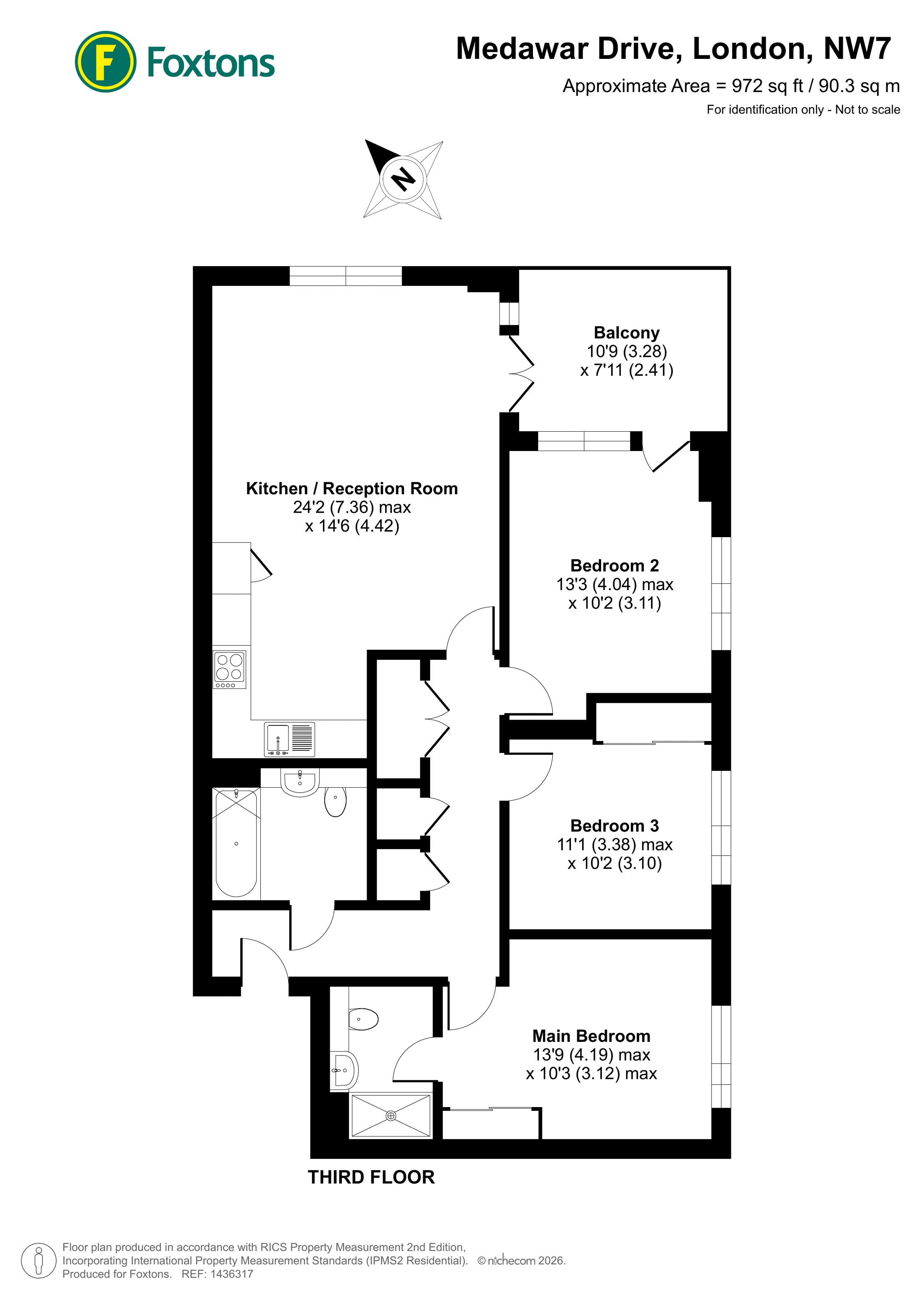 Medawar Drive, Mill Hill floorplan