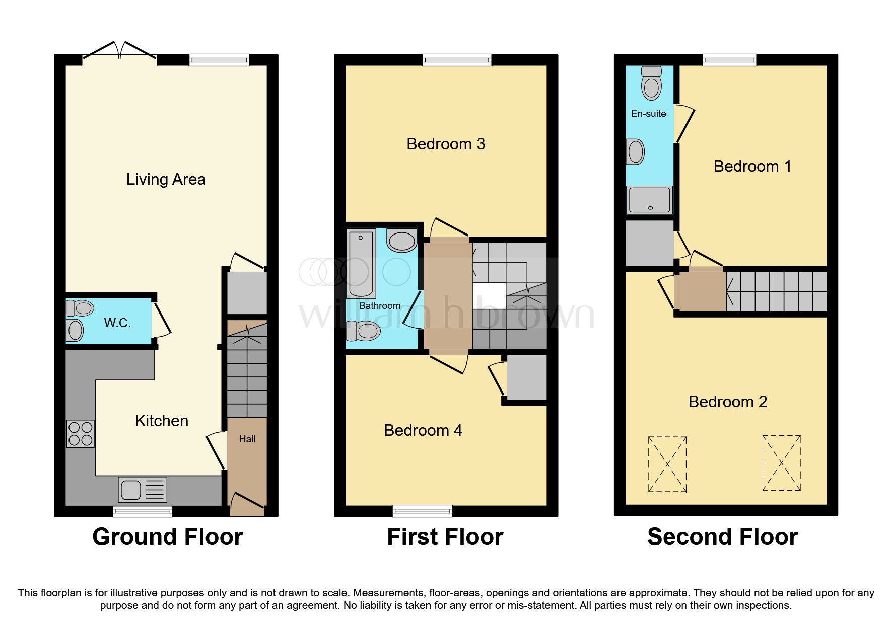 3, Oakland Place, Pontefract floorplan