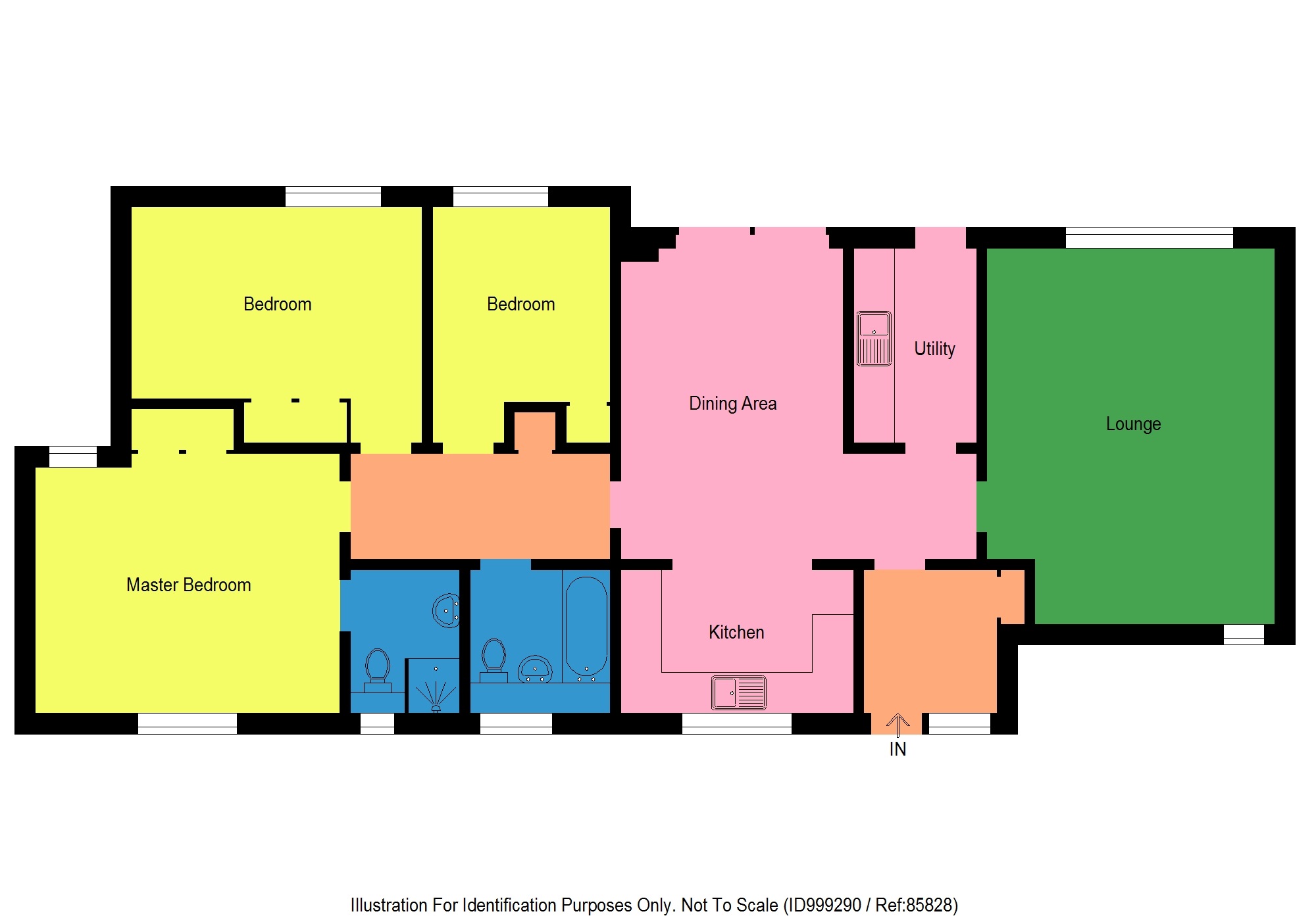 Carmyllie, Arbroath DD11, 3 bedroom detached bungalow for sale