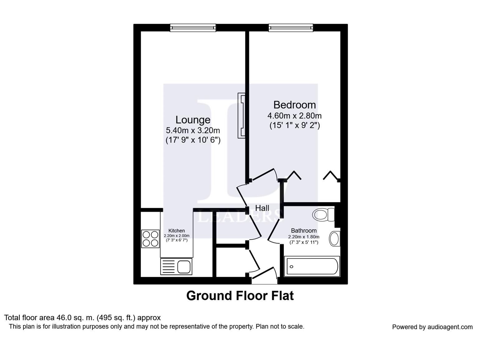 1 Bedrooms Flat for sale in Abbey Court, Abbey Road, Chertsey KT16