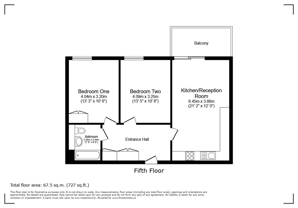 504 Jantzen House, Ealing Road, Brentford floorplan