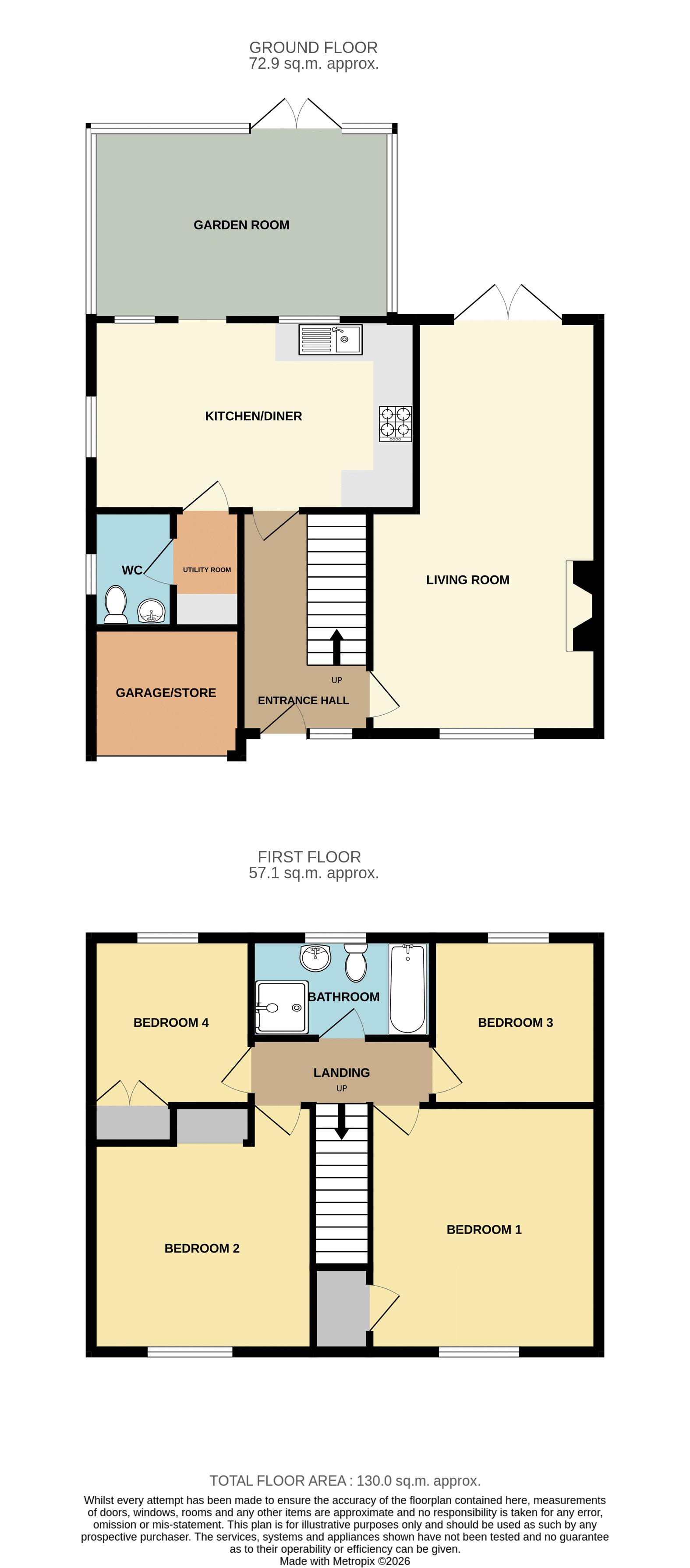 8, Orchard Way, Somerton floorplan
