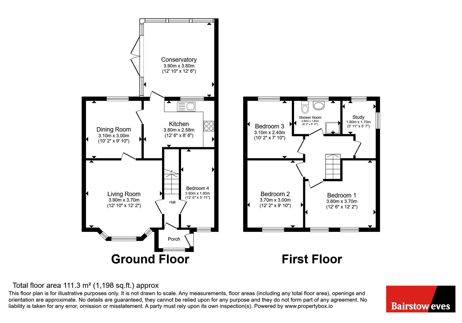 17, Ewell Road, Nottingham floorplan