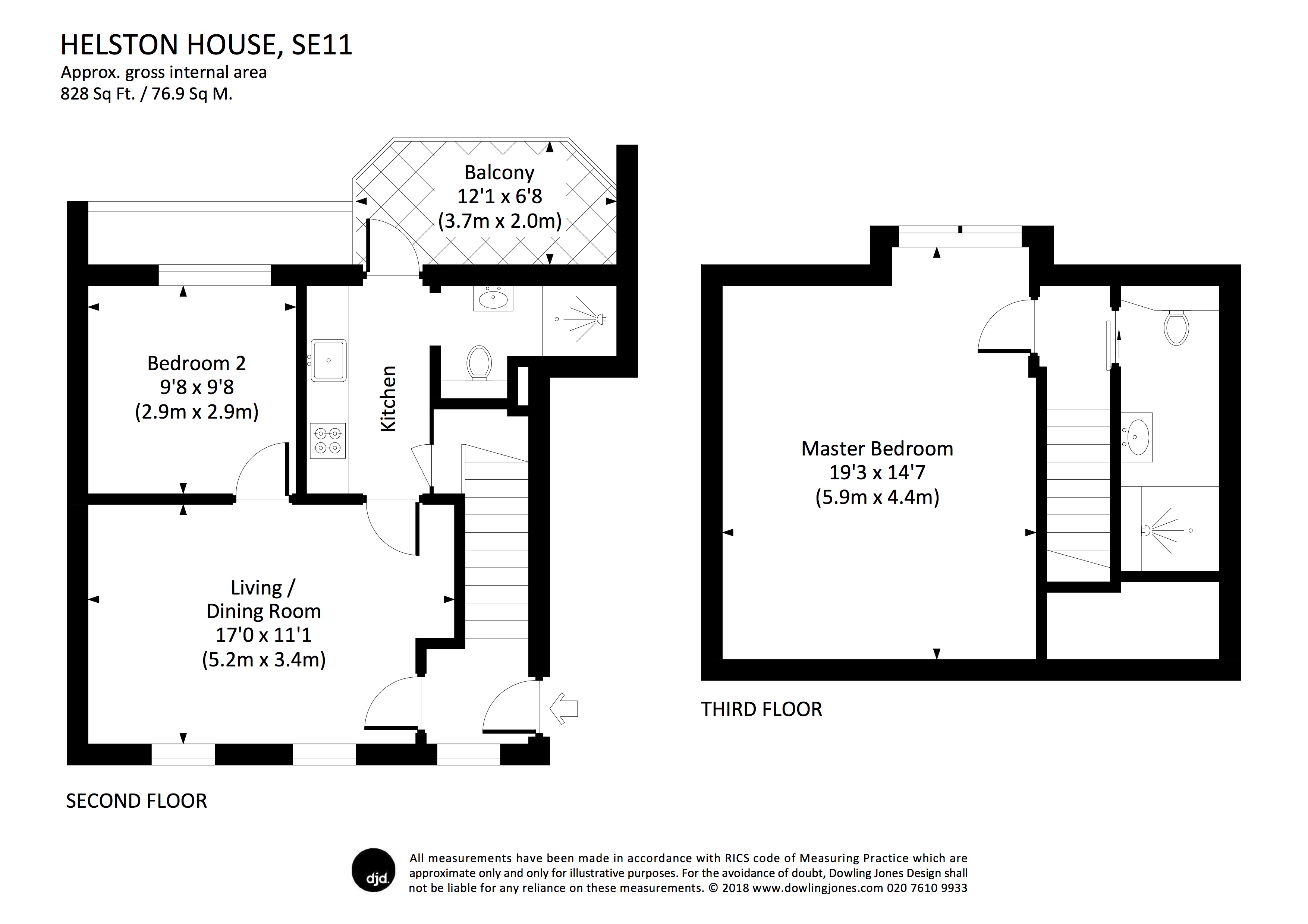 2 Bedrooms Flat to rent in Kennington Lane, London SE11