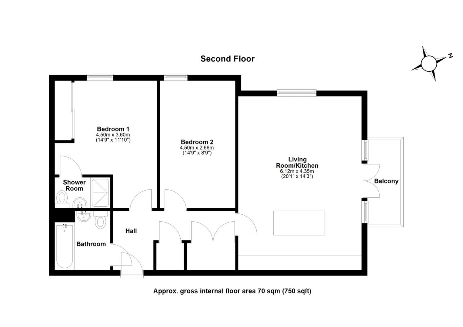 21, Railway Close, Sawston, Cambridge floorplan