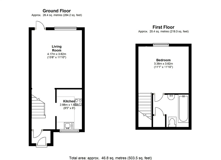 1 Bedrooms Terraced house for sale in Grotto Road, Weybridge, Surrey KT13