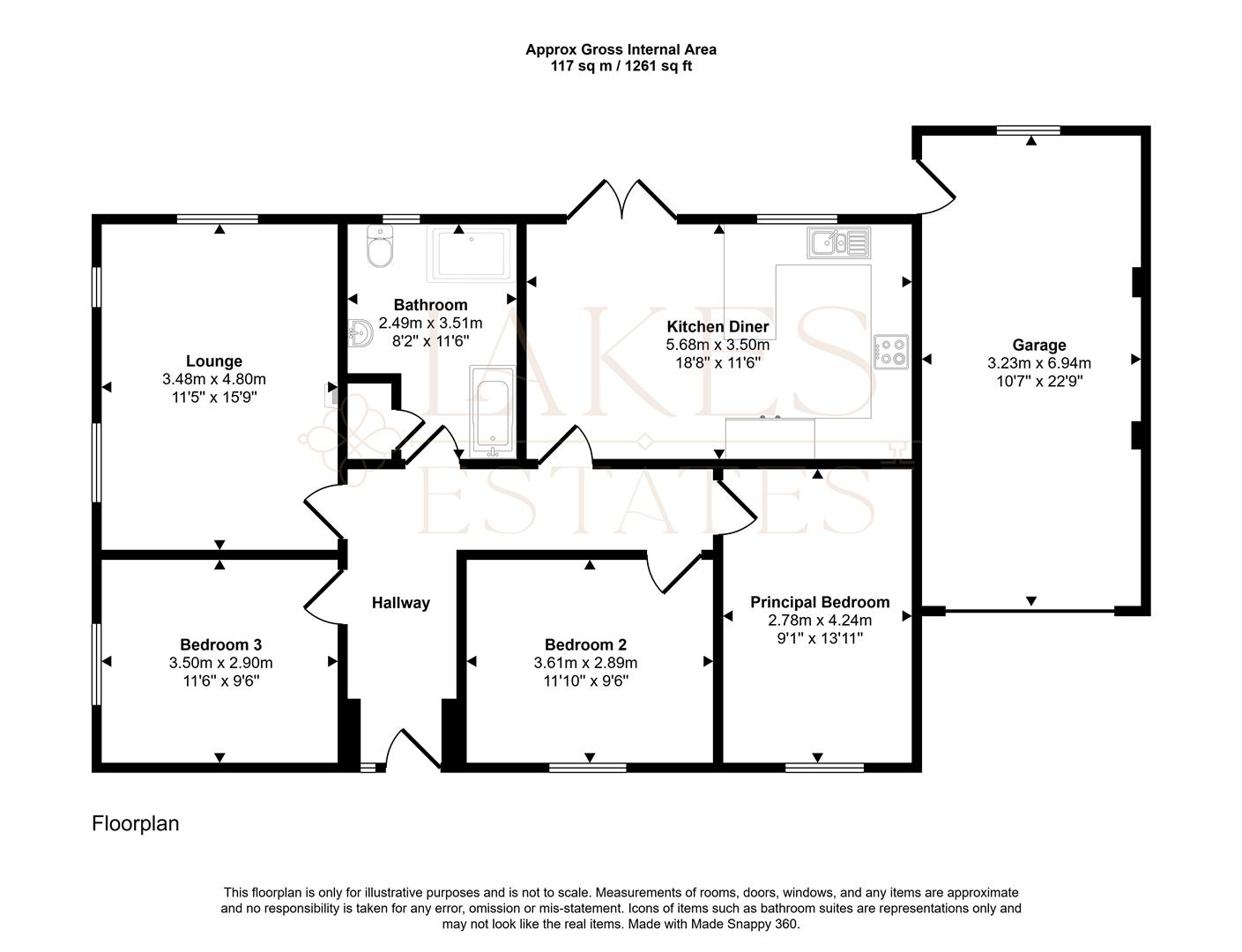 Hideaway, Wigton floorplan