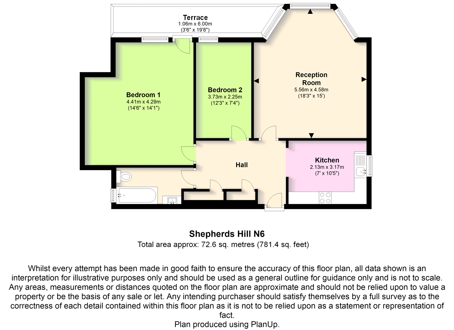 Shepherds Hill, Highgate, London N6, 2 bedroom flat for sale 61804937