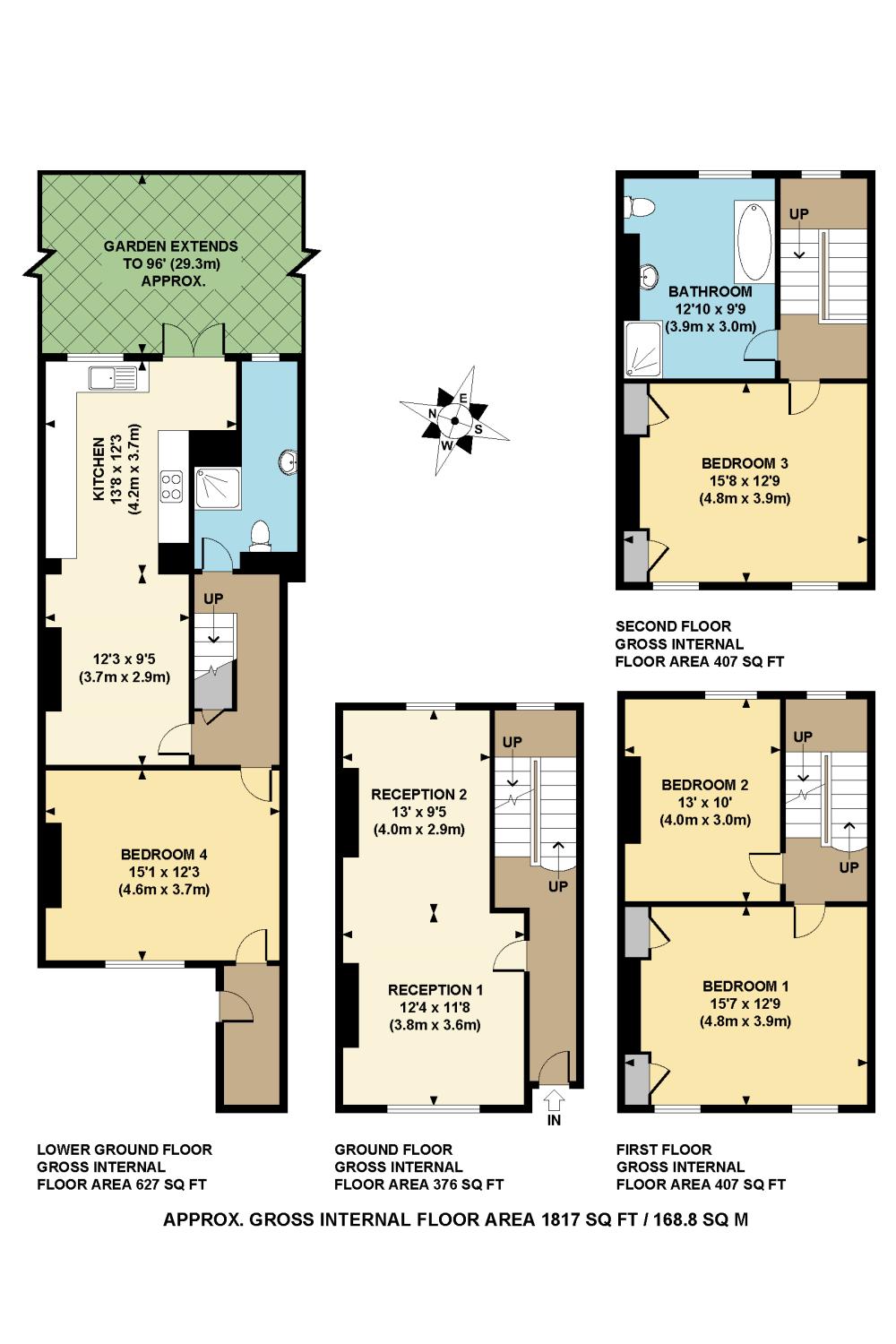 4 Bedrooms Terraced house to rent in Cadogan Terrace, London E9