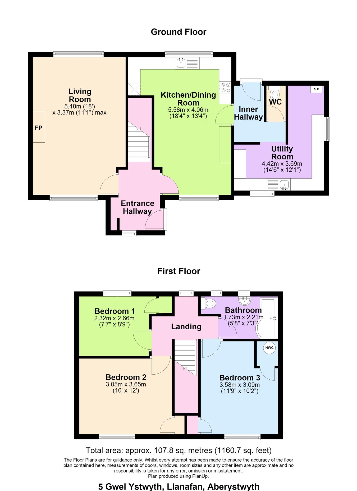 Minffordd, Aberarth, Aberaeron floorplan
