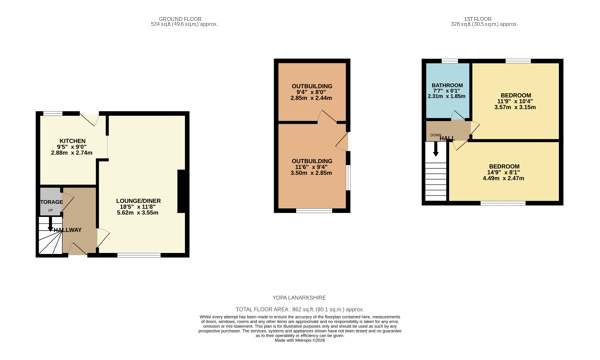 18, Dunure Street, Coatbridge floorplan