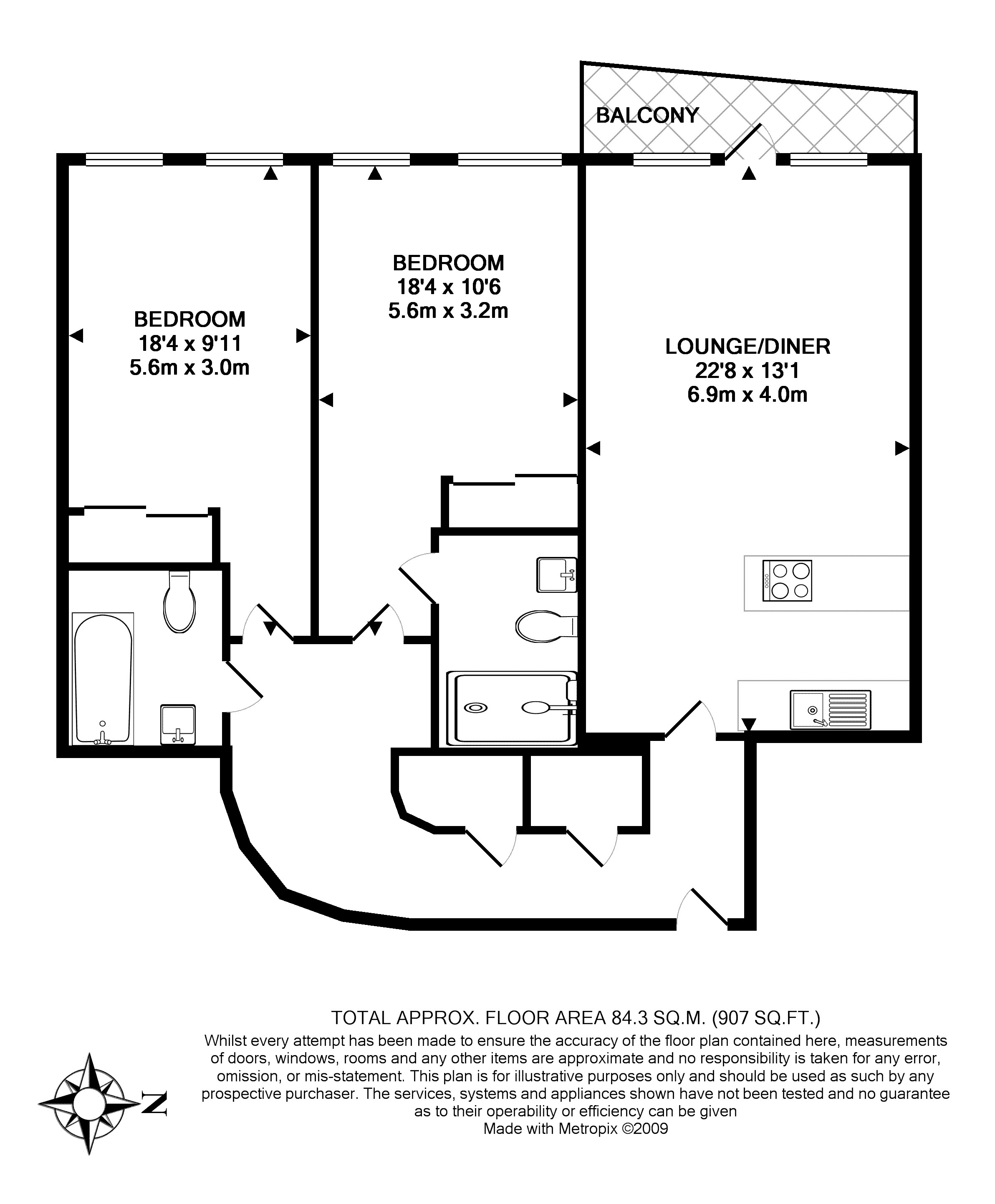 2 Bedrooms Flat to rent in Southgate Road, London N1